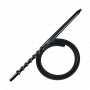 Мундштук для кальяна из дерева Karma Hookah Black Gloss + шланг Soft Touch (Чёрный глянцевый)