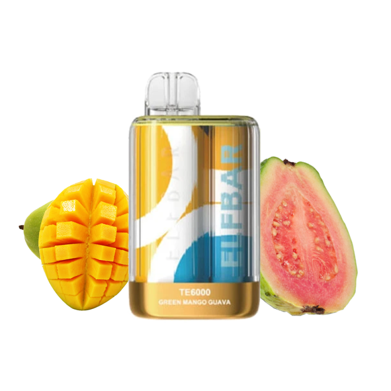 Elf Bar TE6000 Green Mango Guava (Зелёное Манго Гуава) Одноразовый POD