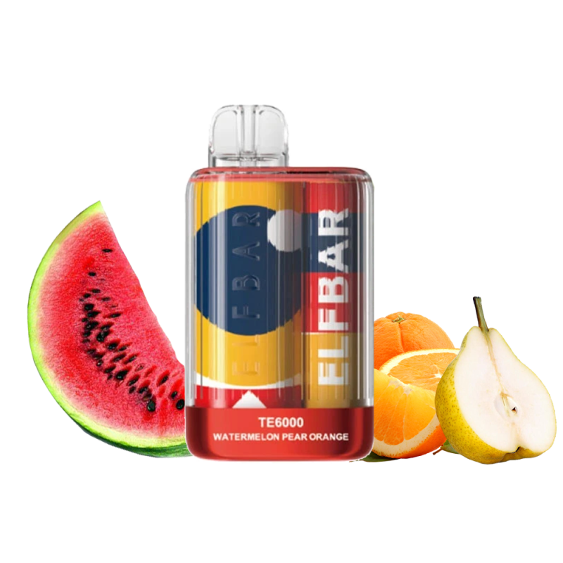 Elf Bar TE6000 Watermelon Pear Orange (Арбуз Груша Апельсин) Одноразовый POD