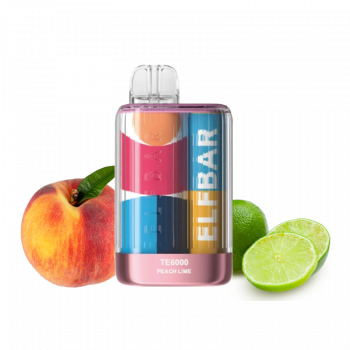 Elf Bar TE6000 Peach Lime (Персик Лайм) Одноразовый POD