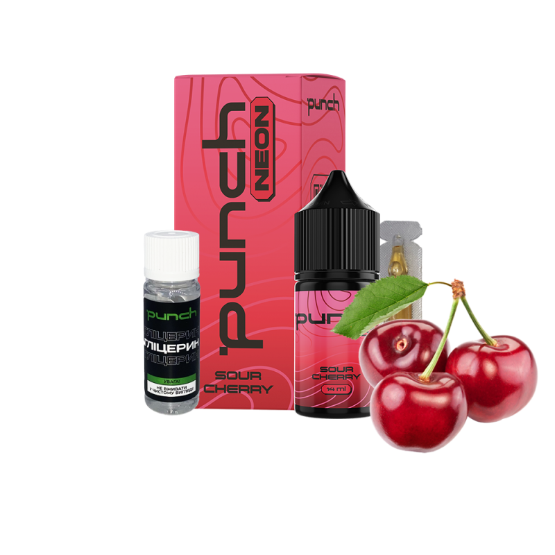 Набор для самозамеса Punch Neon Sour Cherry (Кислая Вишня, 50 мг, 30 мл)