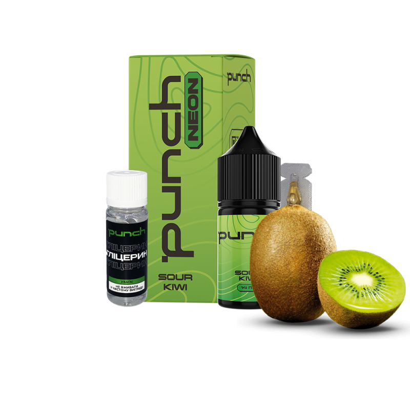 Набор для самозамеса Punch Neon Sour Kiwi (Кислый Киви, 50 мг, 30 мл)