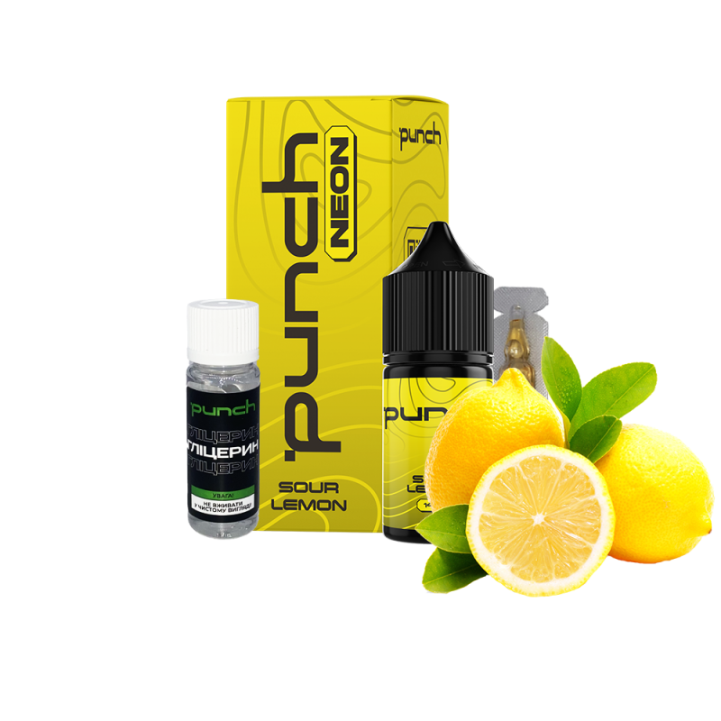 Набор для самозамеса Punch Neon Sour Lemon (Кислый Лимон, 50 мг, 30 мл)