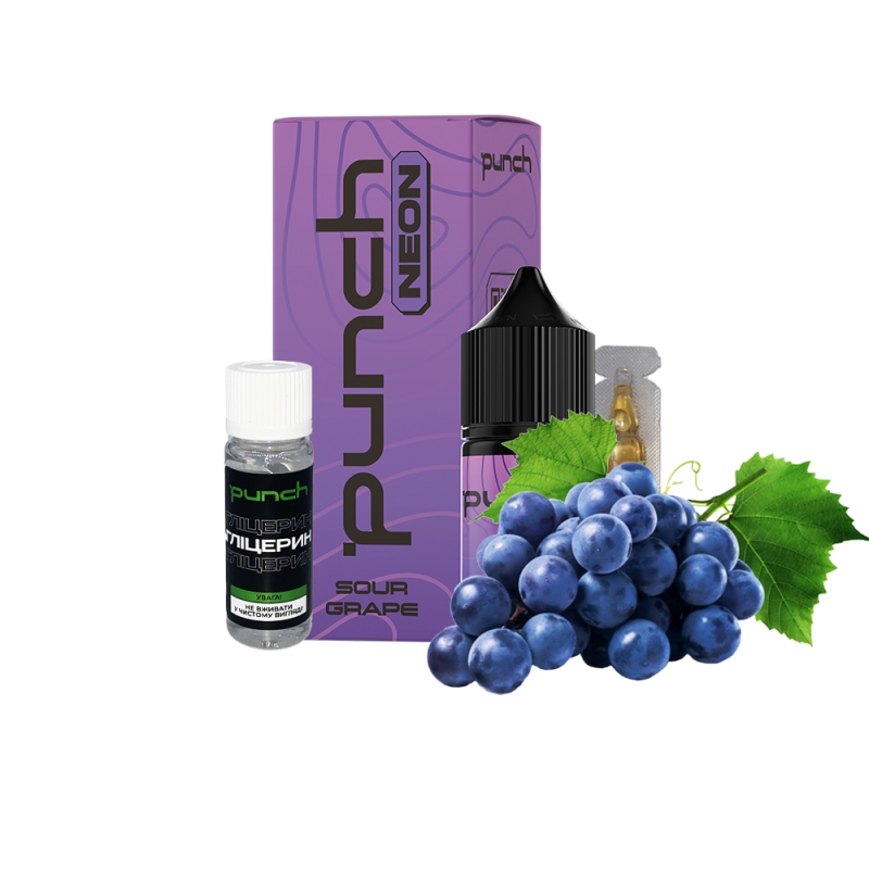 Набор для самозамеса Punch Neon Sour Grape (Кислый Виноград, 65 мг, 30 мл)