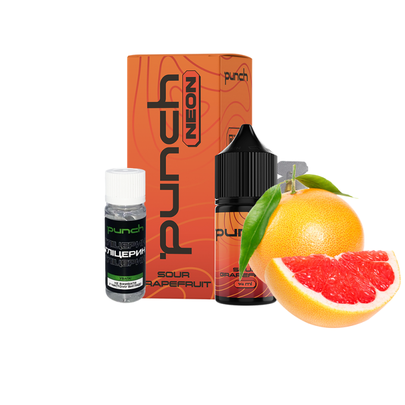 Набор для самозамеса Punch Neon Sour Grapefruit (Кислый Грейпфрут, 65 мг, 30 мл)