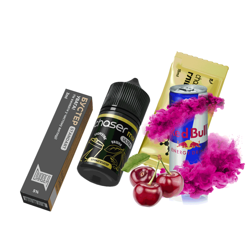 Набор для самозамеса Chaser Mix Energy Cherry Ultra (Вишнёвый Энергетик, 50 мг, 30 мл)