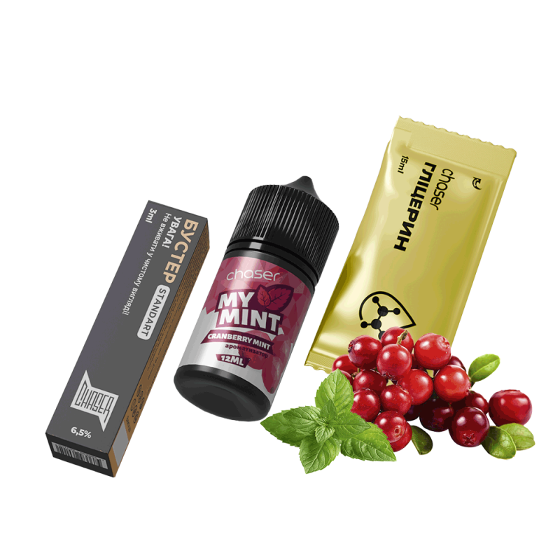 Набор для самозамеса Chaser My Mint Cranberry mint (Клюква Мята, 65 мг, 30 мл)