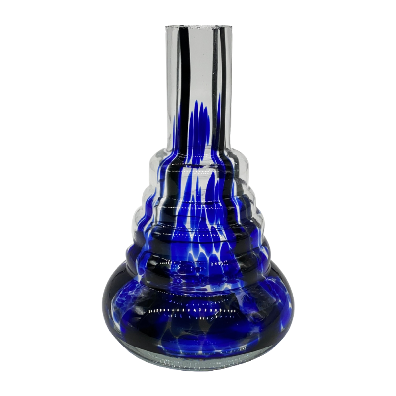 Колба для кальяна Amy Mini Blue (Синий с разводами, без крепления)