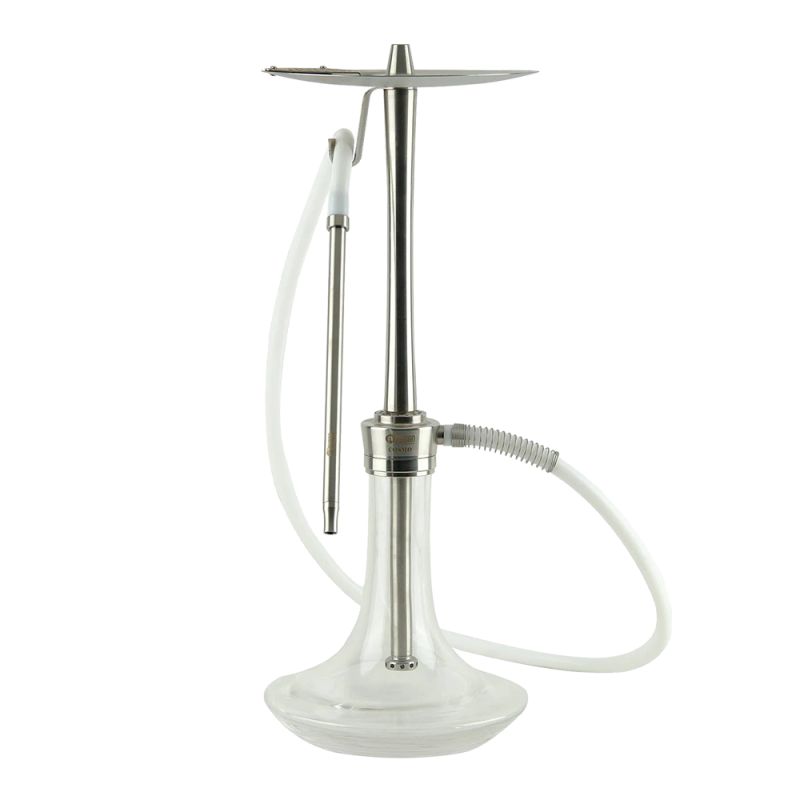 Кальян Oduman Cosmo Clear Glass Silver Body (Металлик, полный комплект)