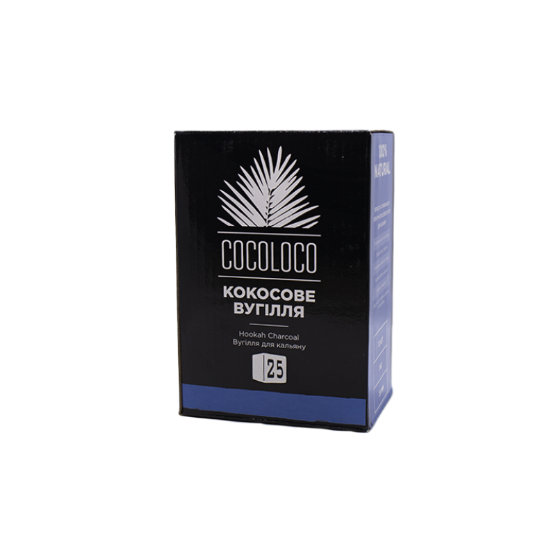 Кокосовый уголь для кальяна Cocoloco (1 кг, 72 шт, р25)