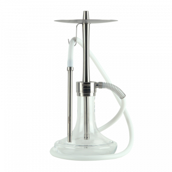 Кальян Oduman Infinity Clear Glass Silver Body (Металлик, полный комплект)