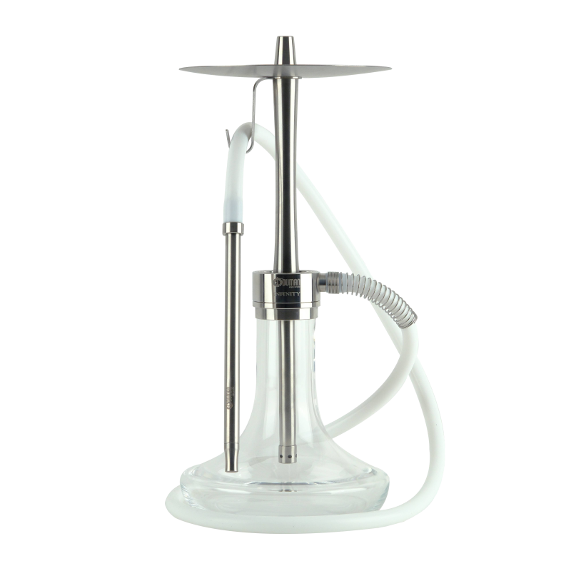 Кальян Oduman Infinity Clear Glass Silver Body (Металлик, полный комплект)