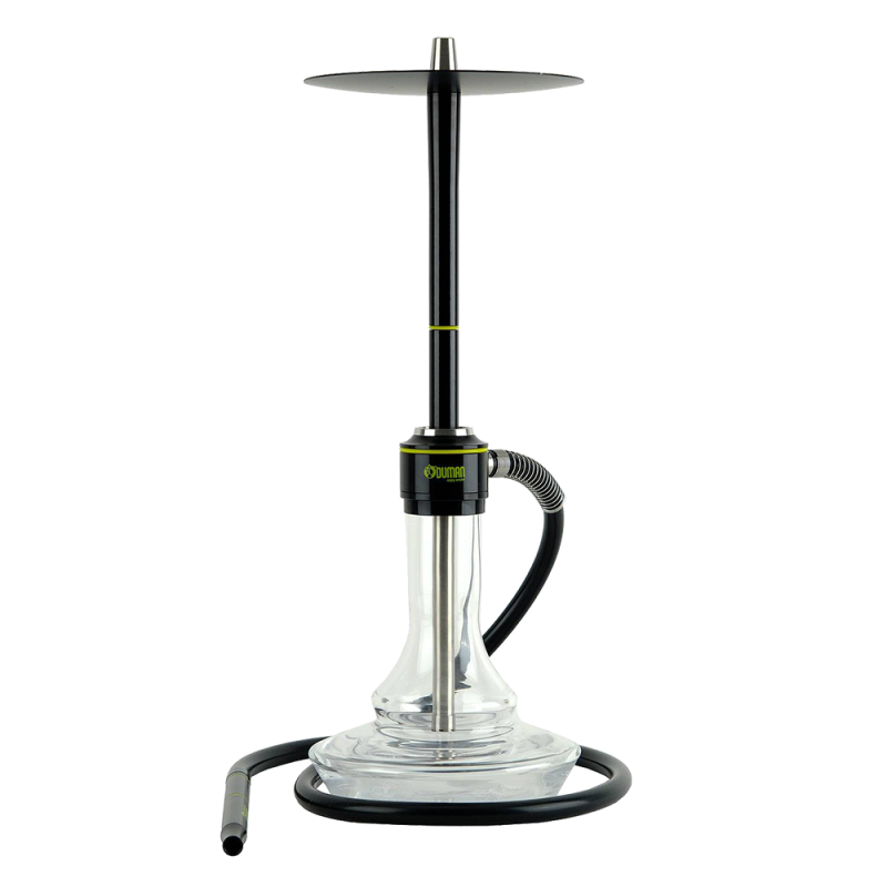 Кальян Oduman Nova Clear Glass Black Body (Чёрный, полный комплект)