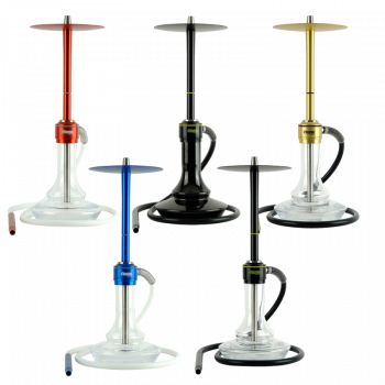 Кальян Oduman Nova Clear Glass Red Body (Красный, полный комплект)