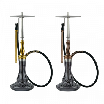 Кальян Oduman Sahra Black Glass Gold Body (Золотистый, полный комплект)