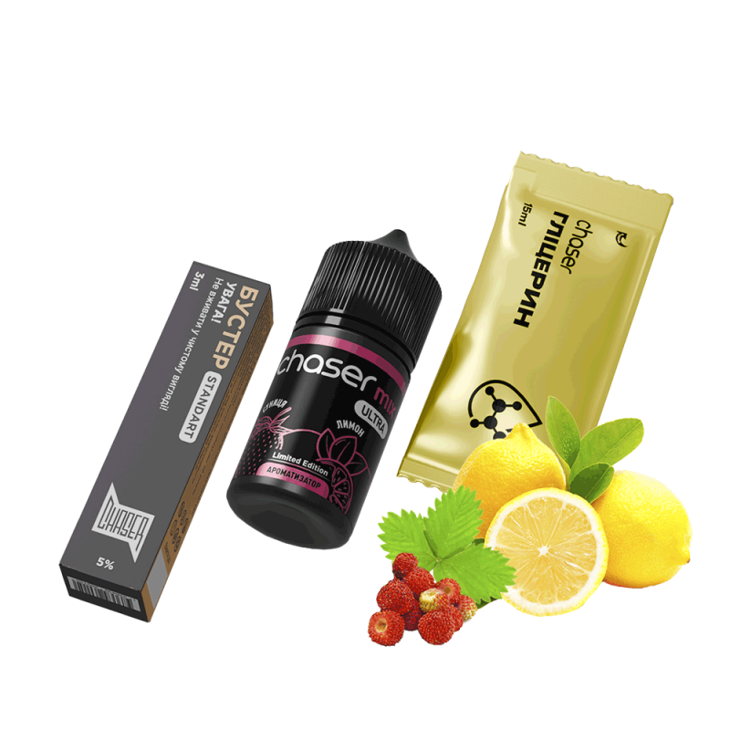 Набор для самозамеса Chaser Mix Wildberry Lemon Ultra (Земляника Лимон, 50 мг, 30 мл)