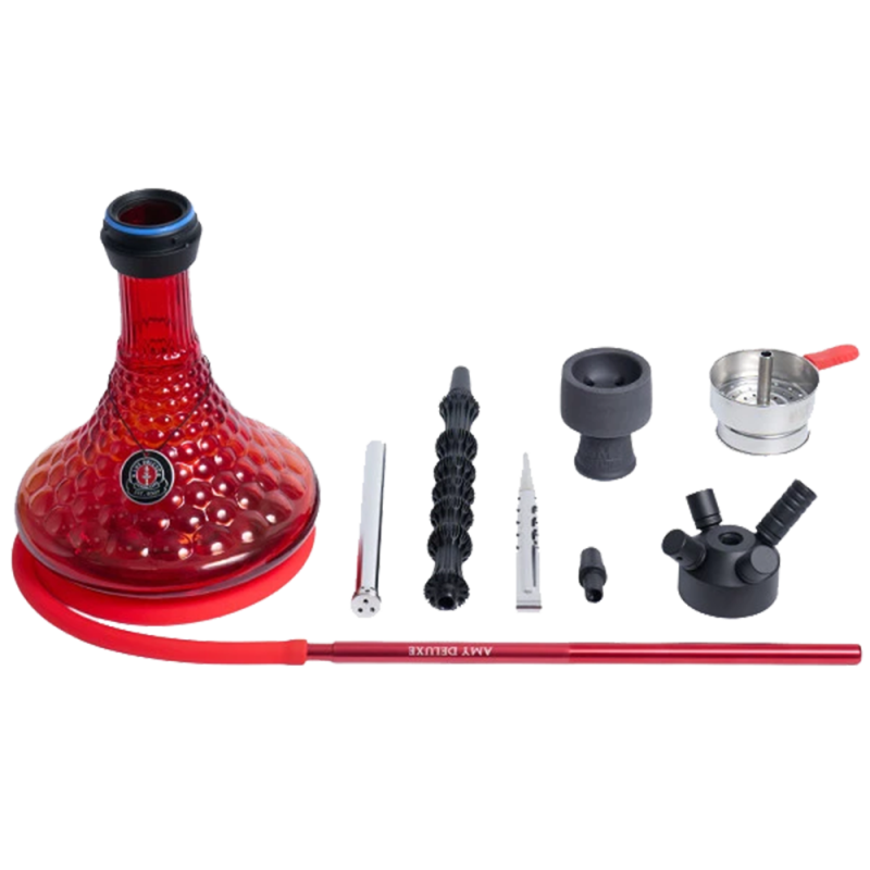 Кальян Amy Deluxe 072.01 PSMBK-BK (чёрный, полный комплект)