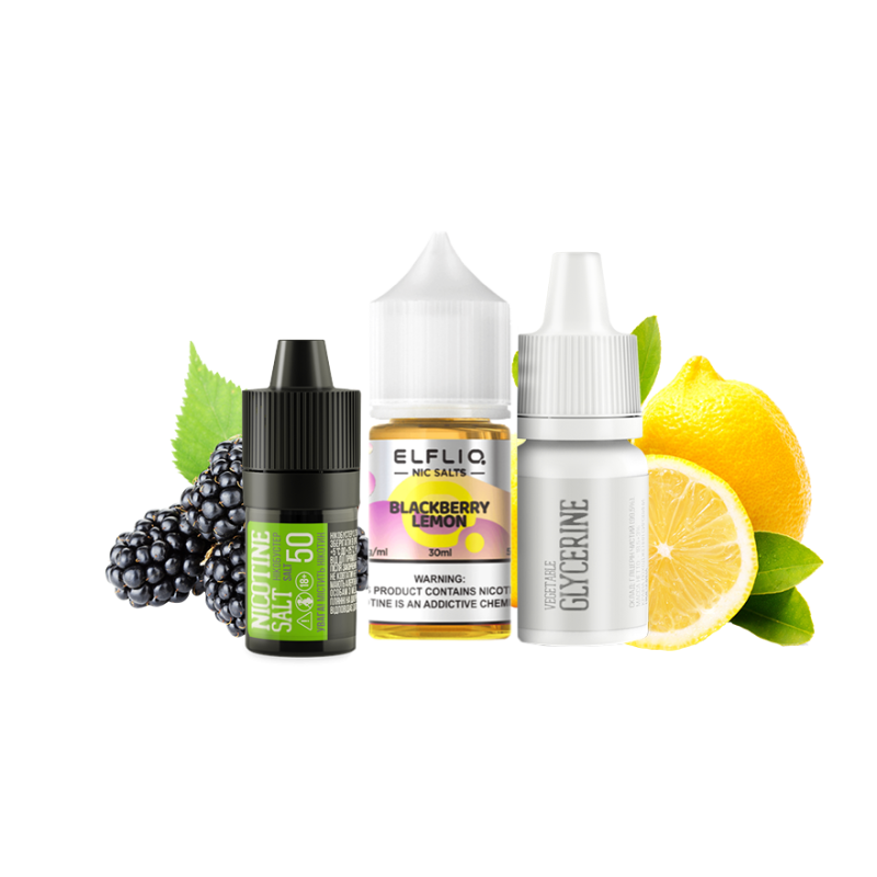 Набор для самозамеса Elfliq Blackberry Lemon (Черника Лимон, 50 мг, 30 мл)