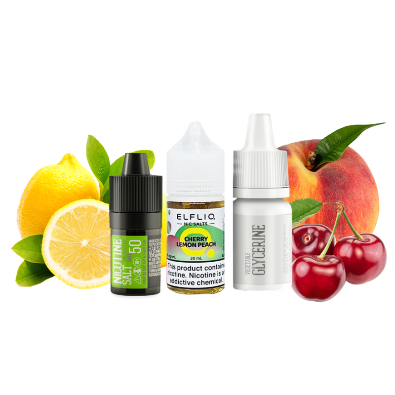 Набор для самозамеса Elfliq Cherry Lemon Peach (Вишня Лимон Персик, 50 мг, 30 мл)