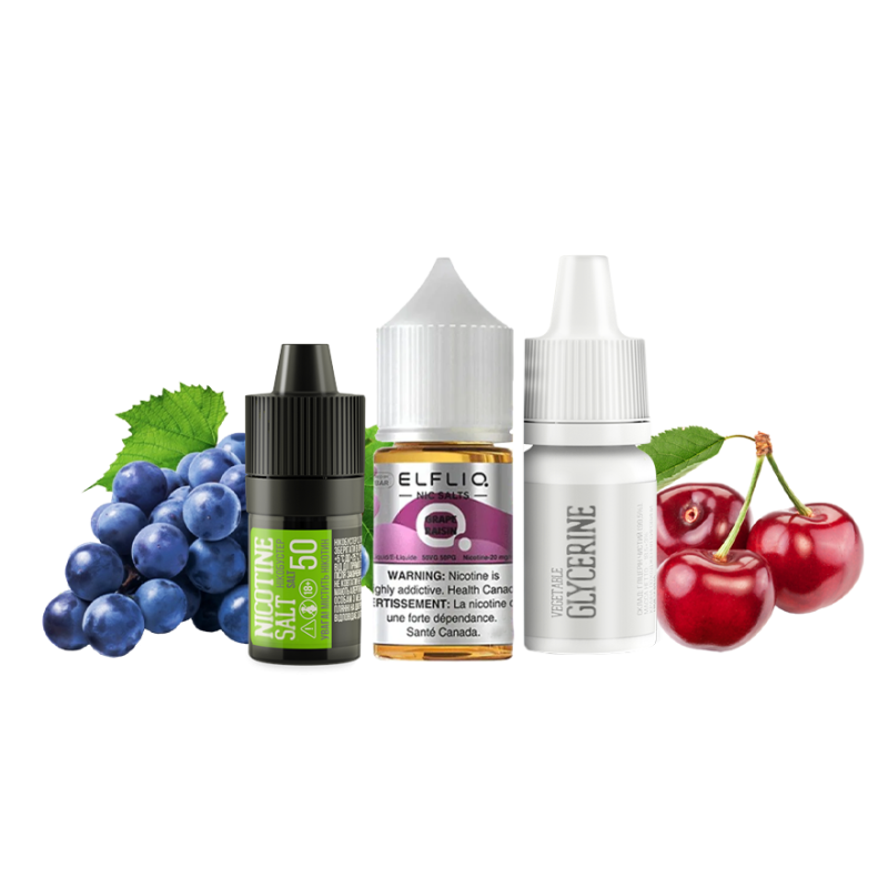Набор для самозамеса Elfliq Grape Cherry (Виноград Вишня, 50 мг, 30 мл)