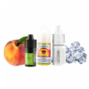 Набор для самозамеса Elfliq Peach ice (Персик Лёд, 50 мг, 30 мл)