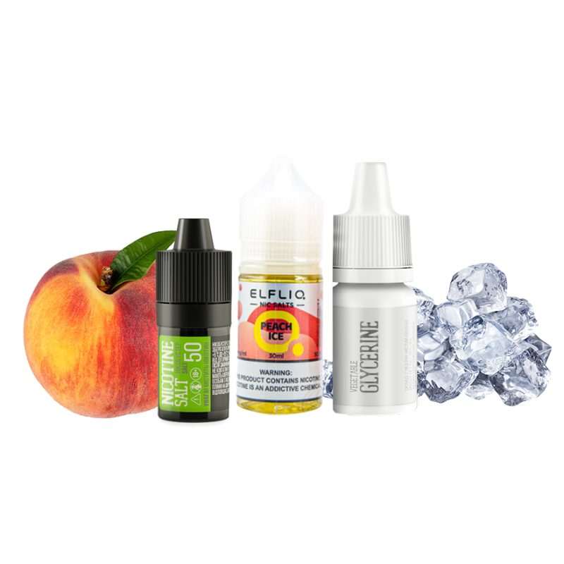 Набор для самозамеса Elfliq Peach ice (Персик Лёд, 50 мг, 30 мл)