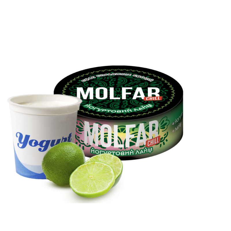 Табак Molfar Chill Line Йогуртовый Лайм (100 г)