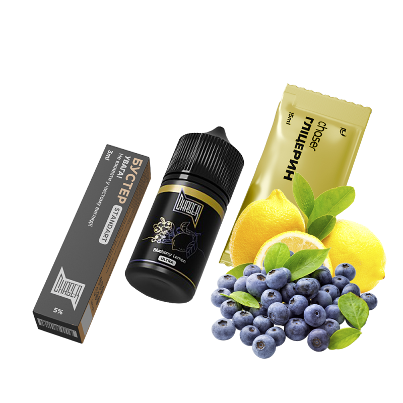 Набор для самозамеса Chaser Black Blueberry Lemon Ultra (Черника Лимон, 50 мг, 30 мл)