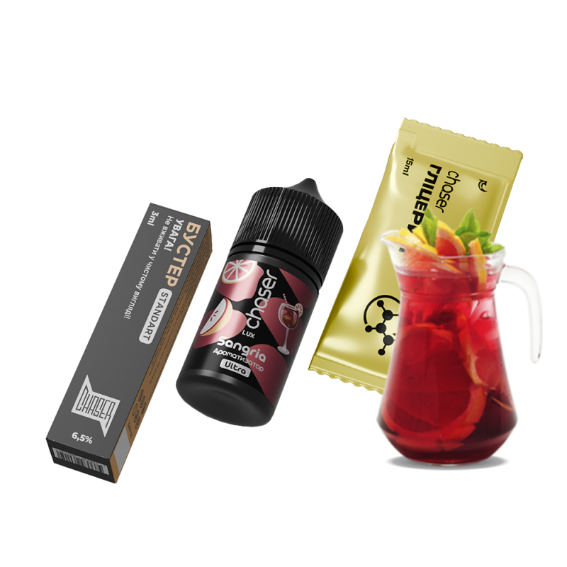 Набор для самозамеса Chaser Lux Sangria Limited Ultra (Сангрия, 65 мг, 30 мл)