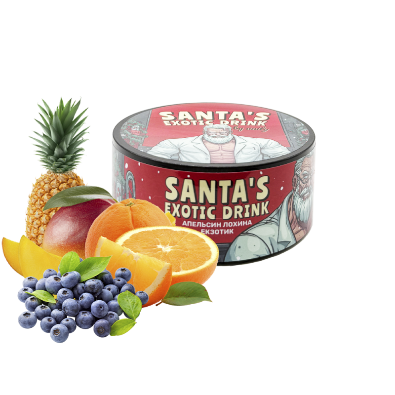 Табак Unity Santa’s Exotic Drink (Апельсин Голубика Экзотик, 100 г)