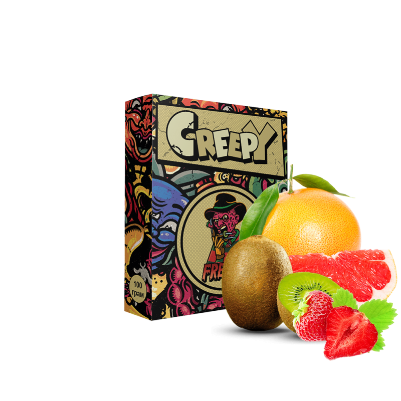 Табак Creepy Freddy (Киви Клубника Грейпфрут, 100 г)