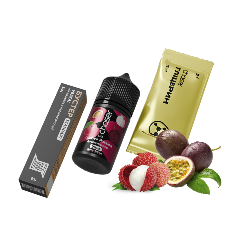 Набор для самозамеса Chaser Lux Lychee Passion Limited (Личи Маракуйя, 50 мг, 30 мл)