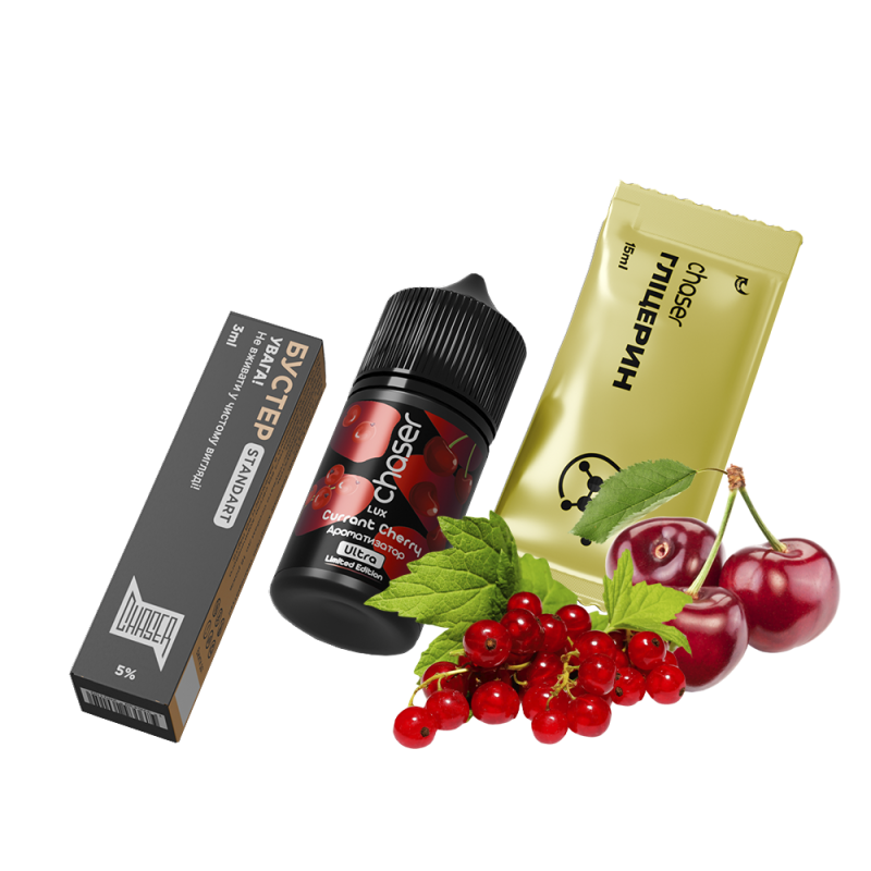 Набор для самозамеса Chaser Lux Currant Cherry Limited (Смородина Вишня, 50 мг, 30 мл)