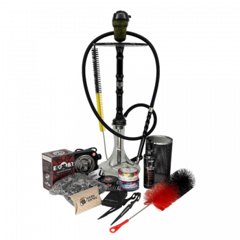 Набор 2x2 Hookah V.1.1 Black - кальян, аксессуары, табак