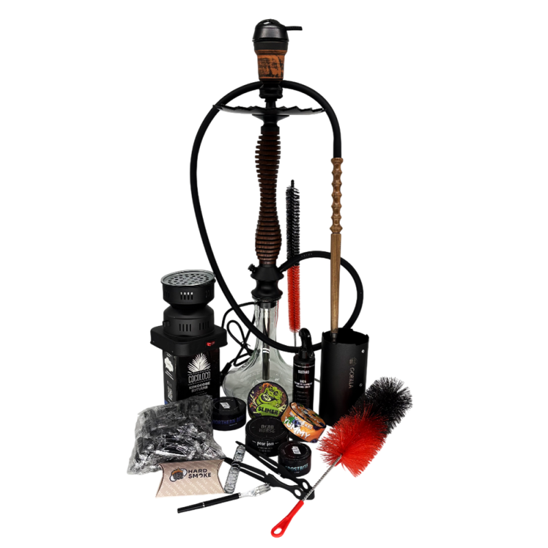 Набор Karma 3.0 Brown - кальян, аксессуары, табак