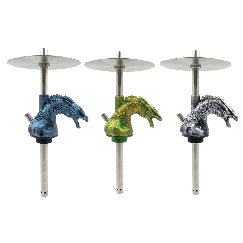 Кальян 2x2 Hookah Dragonborn Black Silver (черно-серебристый, базовый комплект)