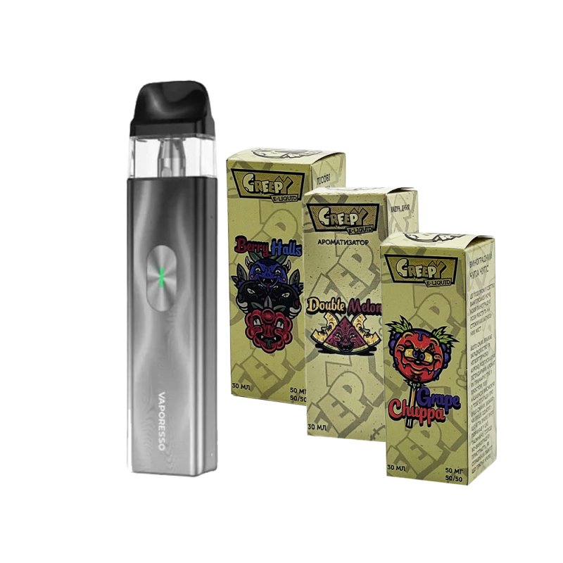 Комплект Vaporesso XROS 4 Mini и стартовый набор жидкостей