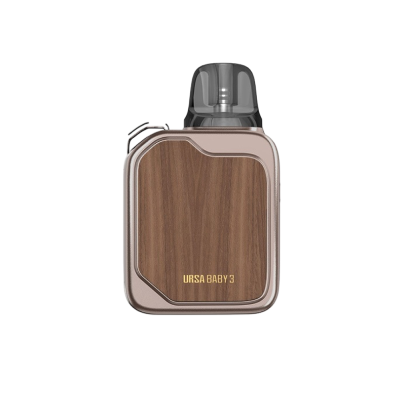 Lost Vape Ursa Baby 3 Pod 900 Oak Wood (Темно-коричневый, с картриджем) Многоразовый POD