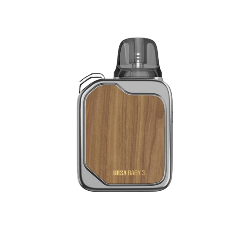 Lost Vape Ursa Baby 3 Pod 900 Ash Wood (Коричневый, с картриджем) Многоразовый POD