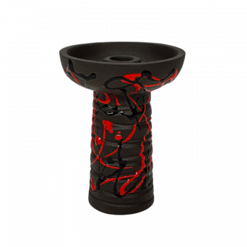 Глиняная чаша Gusto Bowls Classic Phunnel Black Glaze Red Black (чёрно-красная поливка)