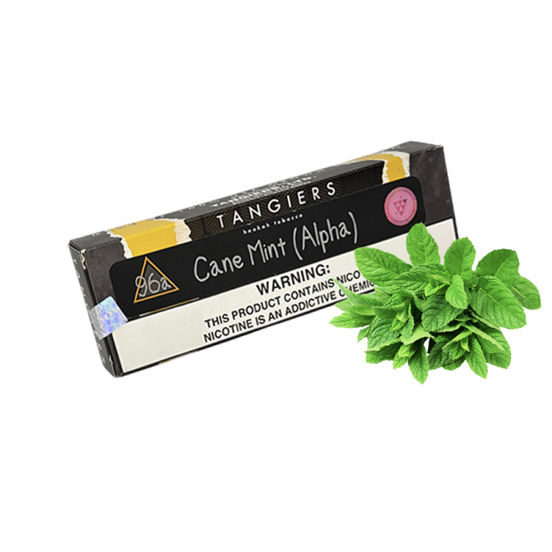 Табак Tangiers Noir №96а Cane Mint Alpha (Кейн Минт Альфа, 100 г) Чёрная упаковка