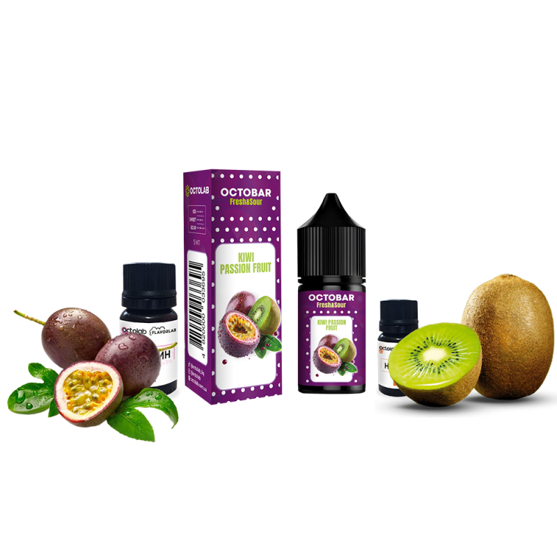 Набор для самозамеса Octobar Fresh & Sour Kiwi Passionfruit (Киви Маракуйя, 50 мг, 10 мл)