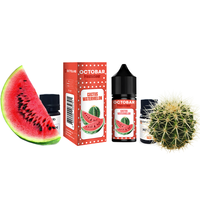 Набор для самозамеса Octobar Fresh & Sour Cactus Watermelon (Кактус Арбуз, 50 мг, 30 мл)