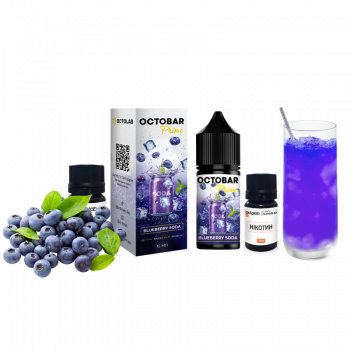 Набор для самозамеса Octobar Prime Blueberry Soda (Черничная Сода, 50 мг, 30 мл)