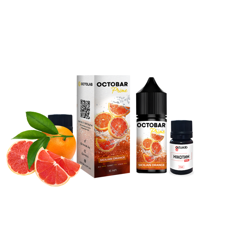 Набор для самозамеса Octobar Prime HARD Sicilian Orange (Сицилийский Апельсин, 65 мг, 30 мл)