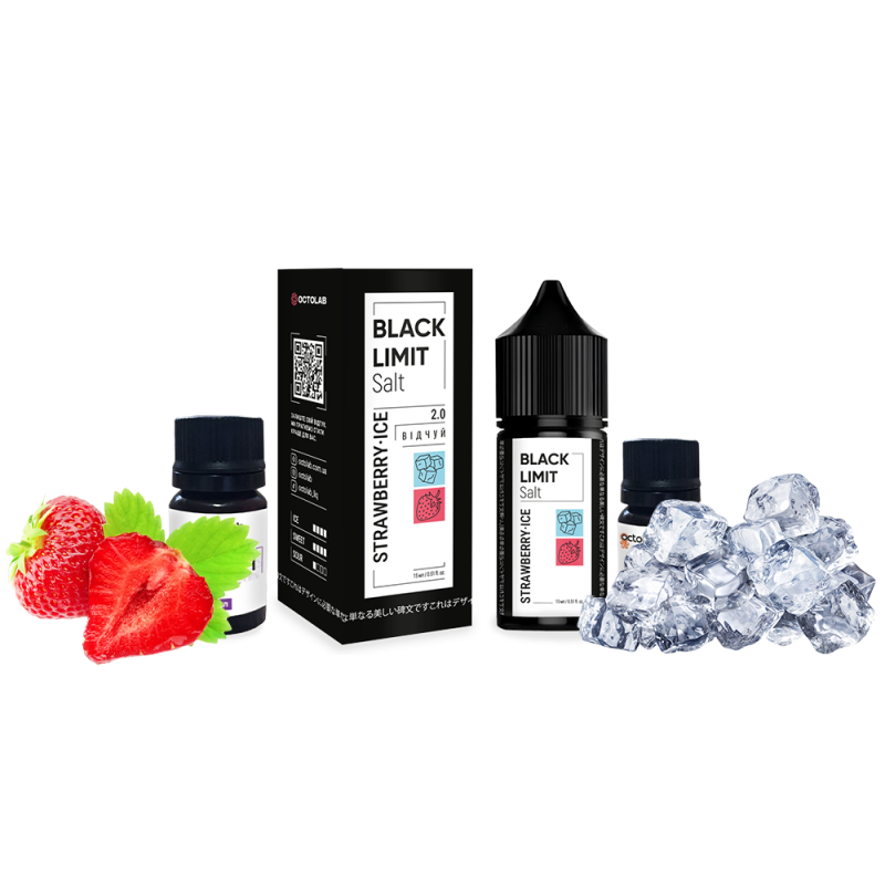 Набор для самозамеса Black Limit Salt Strawberry Ice (Клубника Лёд, 50 мг, 30 мл)