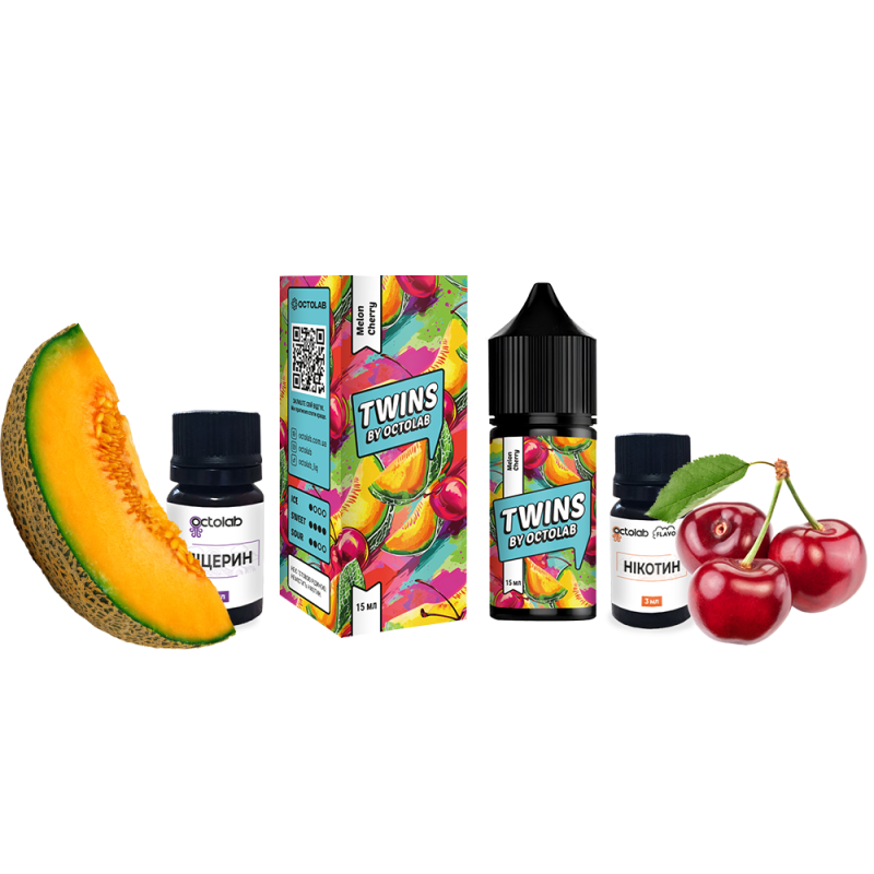 Набор для самозамеса Twins Melon Cherry (Дыня Вишня, 50 мг, 30 мл)