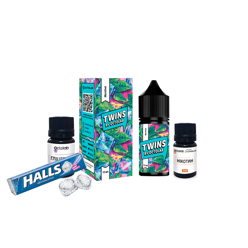 Набор для самозамеса Twins Menthol (Ментол, 50 мг, 30 мл)