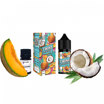 Набор для самозамеса Twins HARD Melon Coconut (Дыня Кокос, 65 мг, 30 мл)