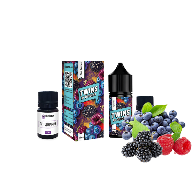 Набор для самозамеса Twins HARD Top Berries (Ягоды, 65 мг, 30 мл)